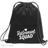 Retirement Squad Fun Retirement Party Celebration Apparel Sweatshirt Cinch Pack Bag thumb 0