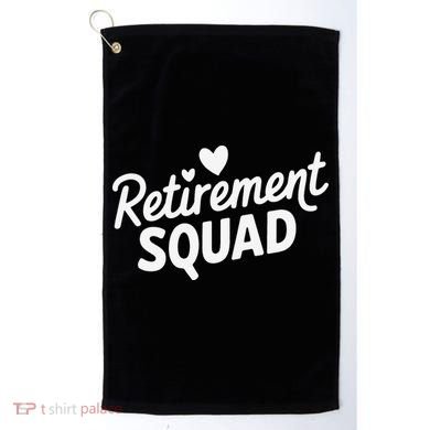 Retirement Squad Fun Retirement Party Celebration Apparel Golf Towel