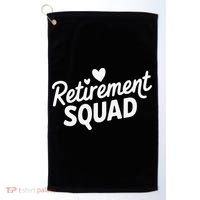 Retirement Squad Fun Retirement Party Celebration Apparel Golf Towel thumb 0