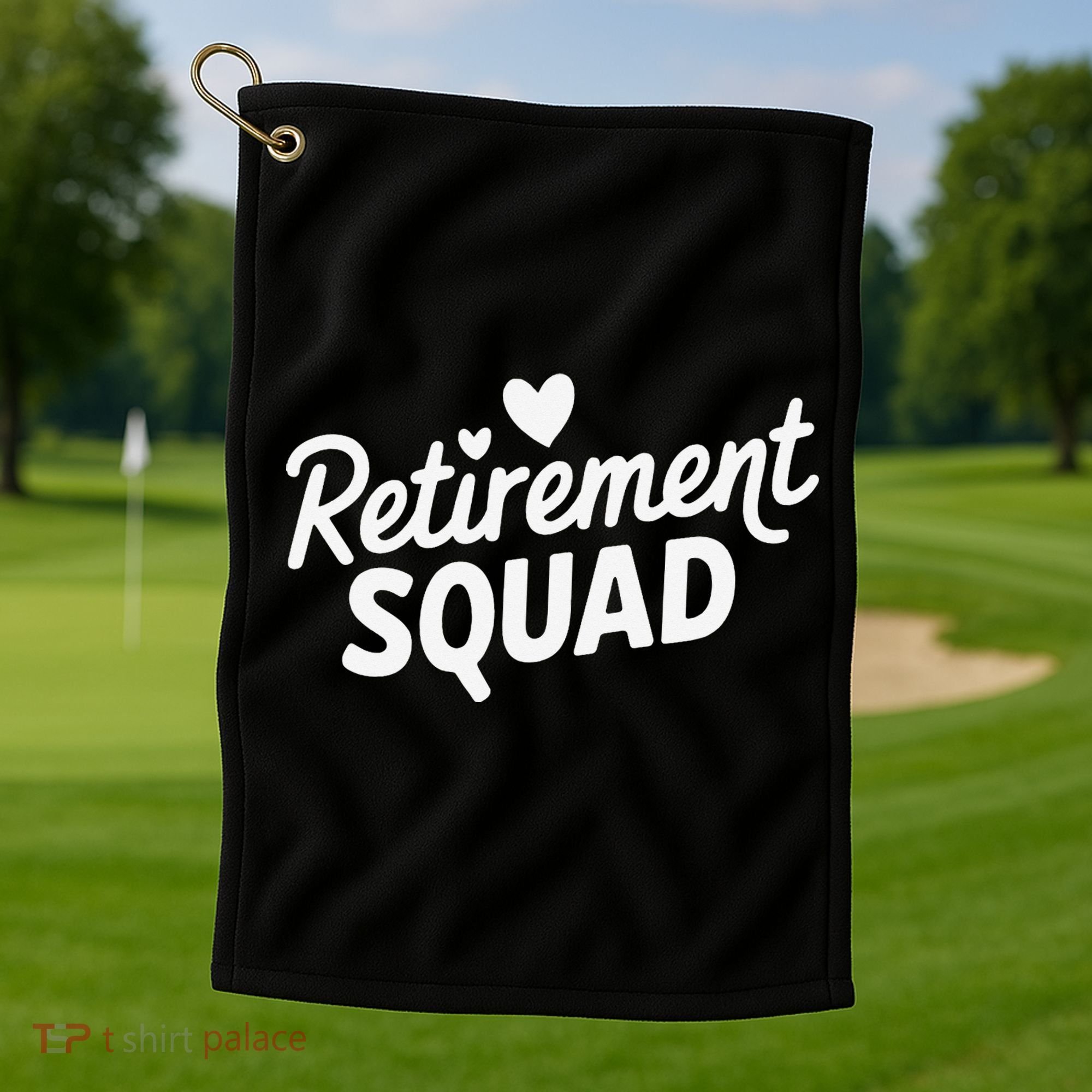 Retirement Squad Fun Retirement Party Celebration Apparel Golf Towel