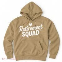 Retirement Squad Fun Retirement Party Celebration Apparel Hoodie thumb 0