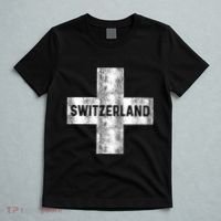Retro Swiss Flag Of Switzerland Women Souvenir Gift T-Shirt thumb 5