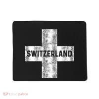 Retro Swiss Flag Of Switzerland Women Souvenir Gift Mousepad thumb 0