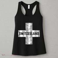 Retro Swiss Flag Of Switzerland Women Souvenir Gift Women's Tank Top thumb 3