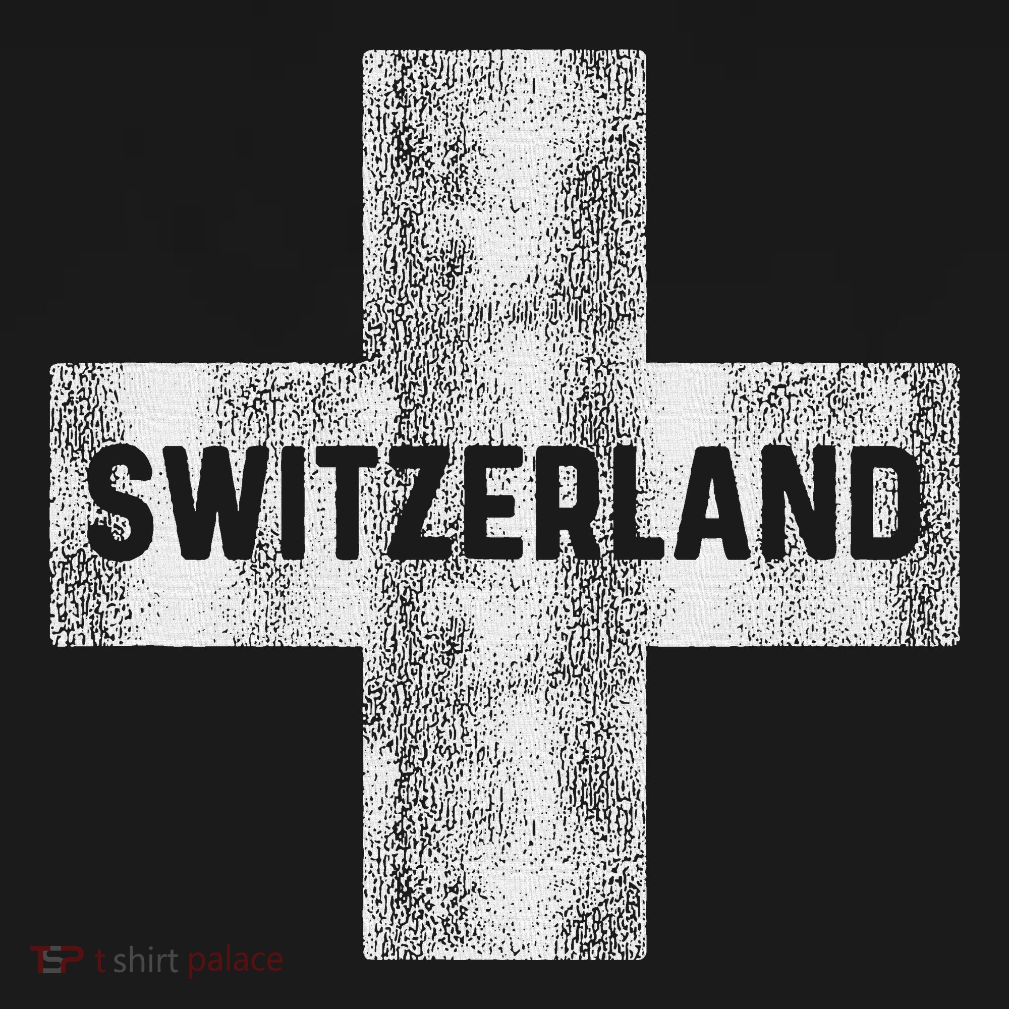 Retro Swiss Flag Of Switzerland Souvenir Gift T-Shirt