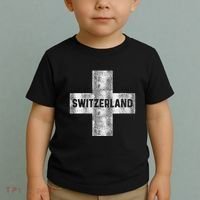 Retro Swiss Flag Of Switzerland Souvenir Gift Toddler T-Shirt thumb 2