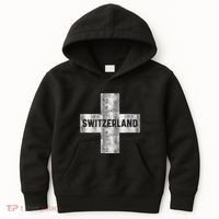 Retro Swiss Flag Of Switzerland Souvenir Gift Kids Hoodie thumb 0