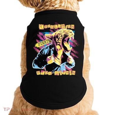 Revolution Starts From Within Lion Quote Doggie Tank
