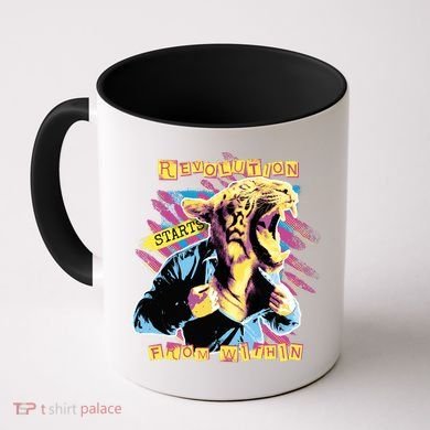 Revolution Starts From Within Lion Quote Coffee Mug