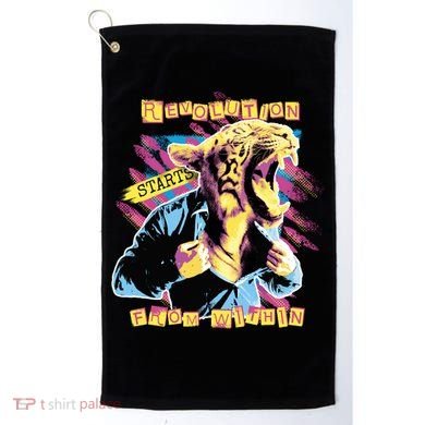 Revolution Starts From Within Lion Quote Golf Towel