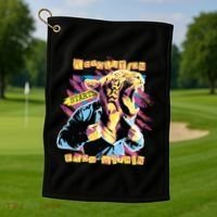 Revolution Starts From Within Lion Quote Golf Towel thumb 1
