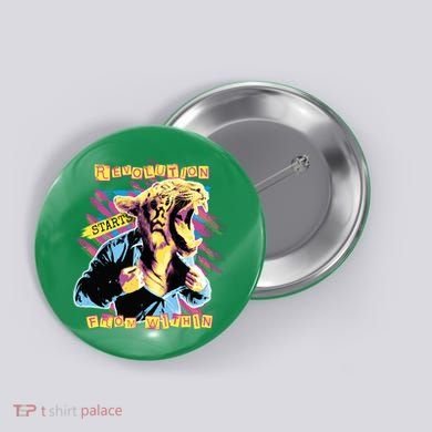 Revolution Starts From Within Lion Quote Button