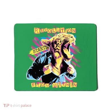 Revolution Starts From Within Lion Quote Mousepad