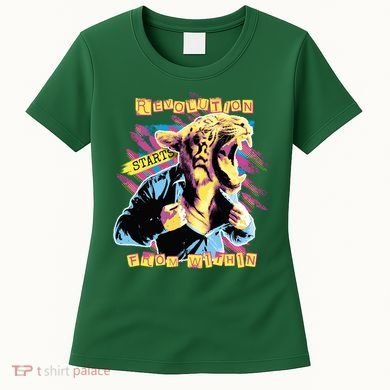 Revolution Starts From Within Lion Quote Women's T-Shirt