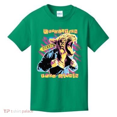 Revolution Starts From Within Lion Quote Kids T-Shirt