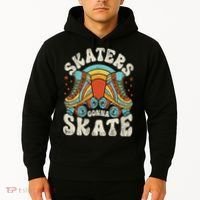 Roller Skating Funny Skaters Gonna Skate Retro 70s 80s Hoodie thumb 2