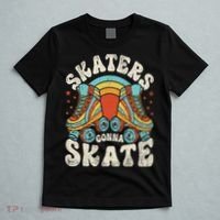Roller Skating Funny Skaters Gonna Skate Retro 70s 80s T-Shirt thumb 5