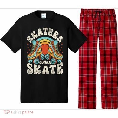 Roller Skating Funny Skaters Gonna Skate Retro 70s 80s Pajama Set