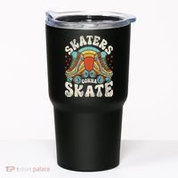 Roller Skating Funny Skaters Gonna Skate Retro 70s 80s Tumbler thumb 0