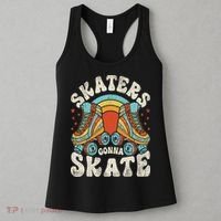 Roller Skating Funny Skaters Gonna Skate Retro 70s 80s Women's Tank Top thumb 3