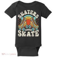 Roller Skating Funny Skaters Gonna Skate Retro 70s 80s Baby Bodysuit thumb 0