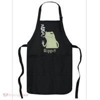 Rippit Stoner Frog Funny Graphic Apron thumb 0