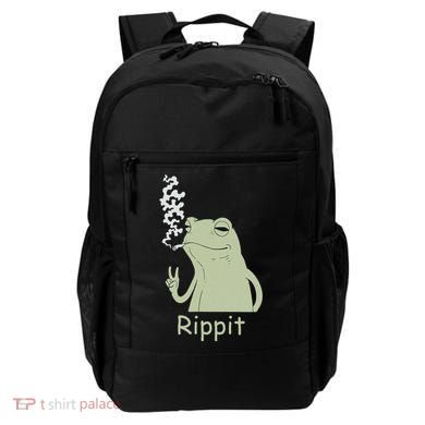 Rippit Stoner Frog Funny Graphic Backpack