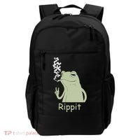 Rippit Stoner Frog Funny Graphic Backpack thumb 0