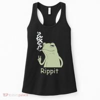 Rippit Stoner Frog Funny Graphic Women's Tank Top thumb 0