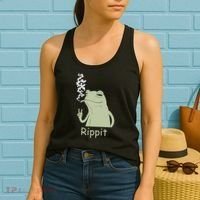 Rippit Stoner Frog Funny Graphic Women's Tank Top thumb 2