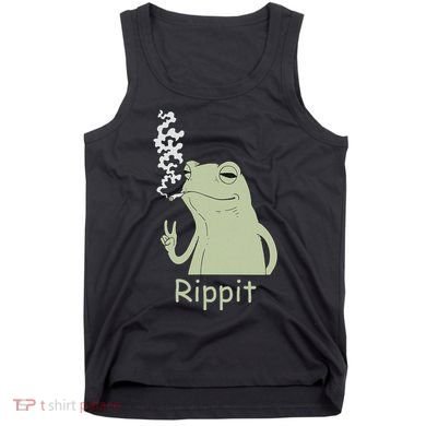 Rippit Stoner Frog Funny Graphic Tank Top