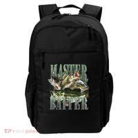 Retro Sunset Fishing Master Baiter Fish Funny Fisherman Backpack thumb 0