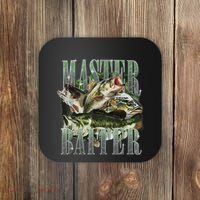 Retro Sunset Fishing Master Baiter Fish Funny Fisherman Coaster thumb 0