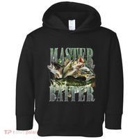 Retro Sunset Fishing Master Baiter Fish Funny Fisherman Toddler Hoodie thumb 0