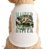 Retro Sunset Fishing Master Baiter Fish Funny Fisherman Doggie Tank thumb 0
