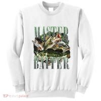 Retro Sunset Fishing Master Baiter Fish Funny Fisherman Sweatshirt thumb 0