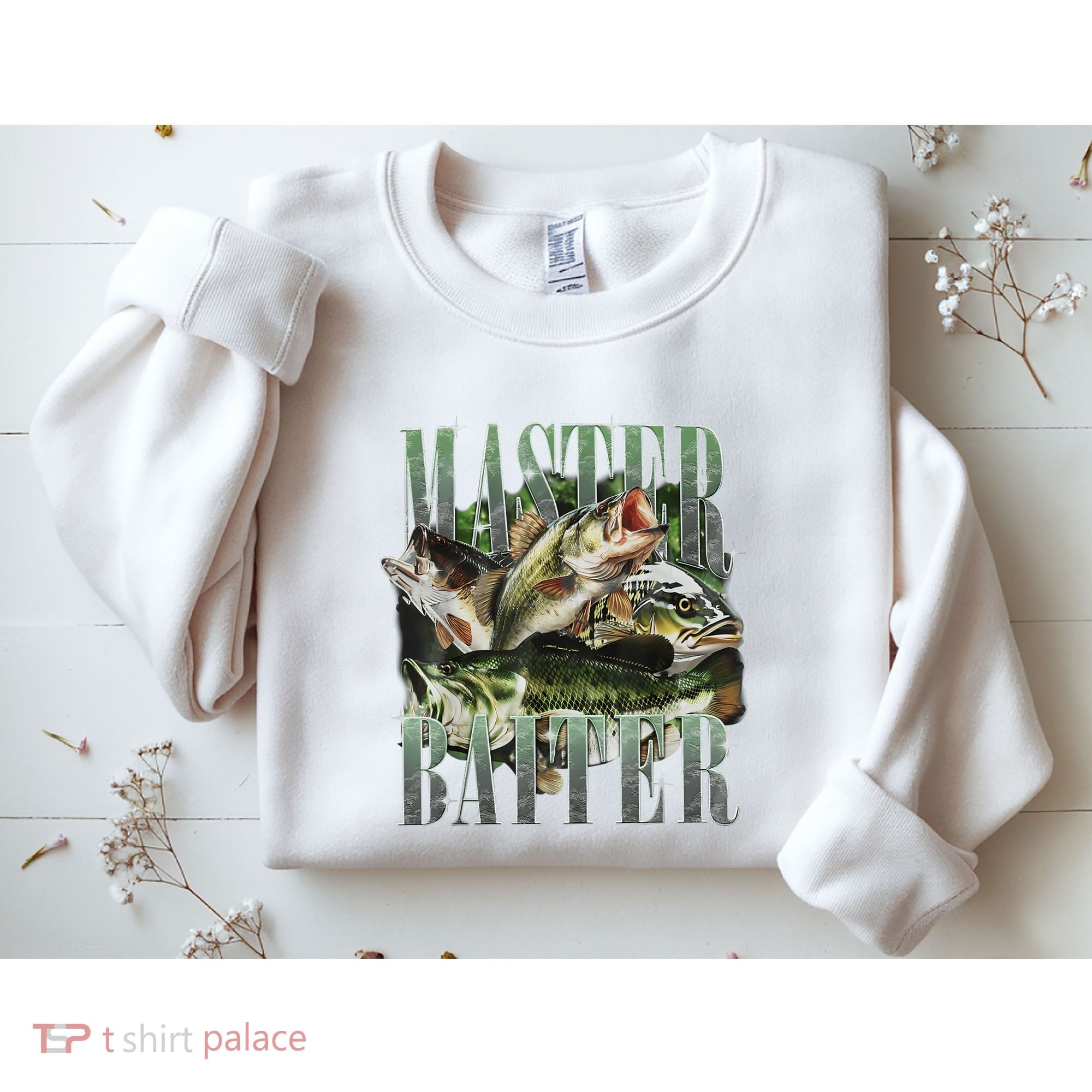 Retro Sunset Fishing Master Baiter Fish Funny Fisherman Sweatshirt