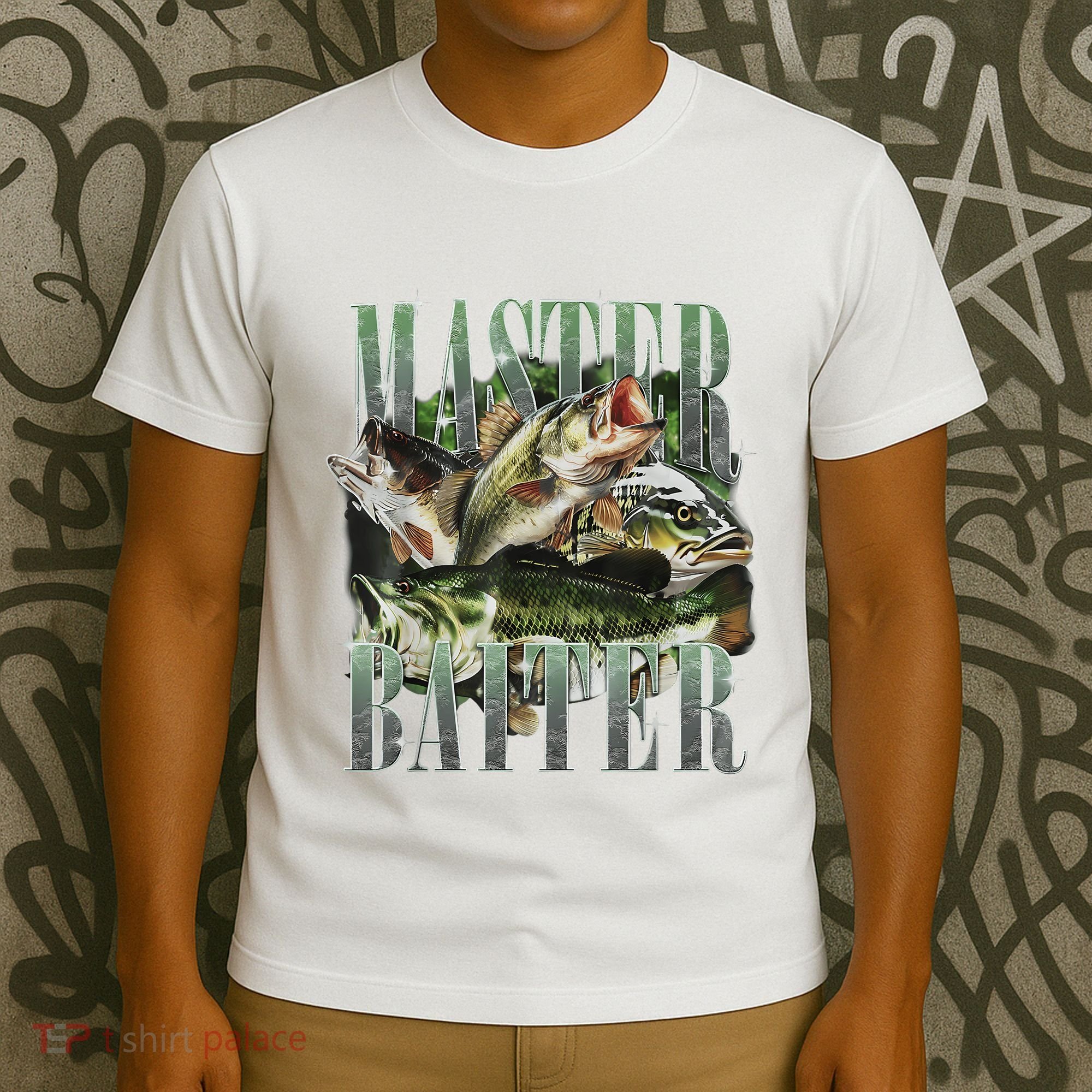 Retro Sunset Fishing Master Baiter Fish Funny Fisherman T-Shirt