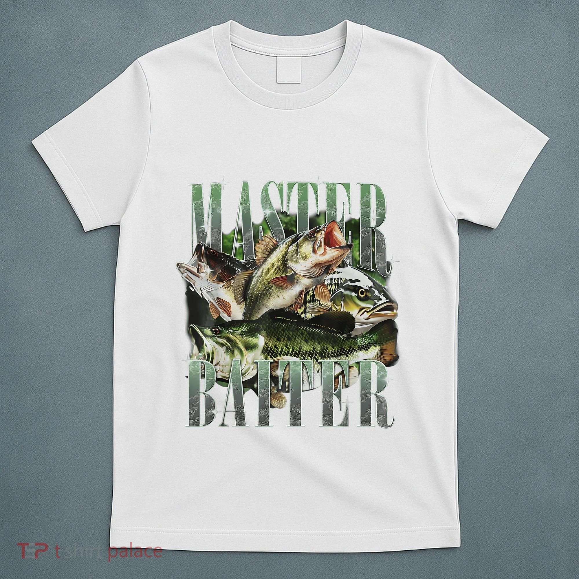 Retro Sunset Fishing Master Baiter Fish Funny Fisherman T-Shirt