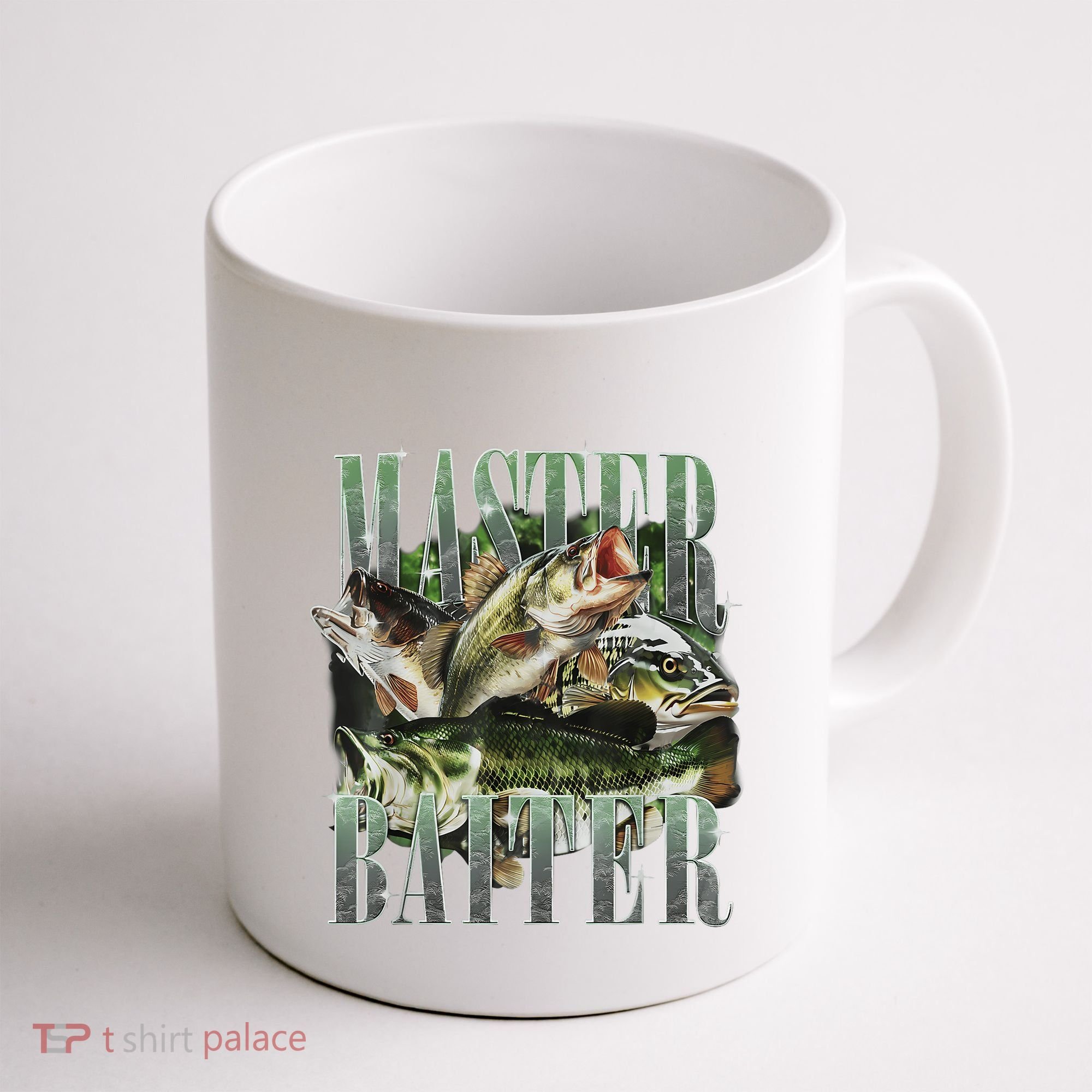 Retro Sunset Fishing Master Baiter Fish Funny Fisherman Coffee Mug