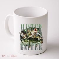 Retro Sunset Fishing Master Baiter Fish Funny Fisherman Coffee Mug thumb 0