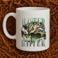 Retro Sunset Fishing Master Baiter Fish Funny Fisherman Coffee Mug thumb 2