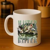 Retro Sunset Fishing Master Baiter Fish Funny Fisherman Coffee Mug thumb 4