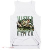 Retro Sunset Fishing Master Baiter Fish Funny Fisherman Tank Top thumb 0