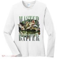 Retro Sunset Fishing Master Baiter Fish Funny Fisherman Women's Long Sleeve Shirt thumb 0