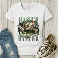 Retro Sunset Fishing Master Baiter Fish Funny Fisherman Women's T-Shirt thumb 3