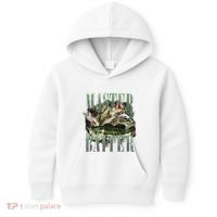 Retro Sunset Fishing Master Baiter Fish Funny Fisherman Kids Hoodie thumb 0