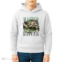 Retro Sunset Fishing Master Baiter Fish Funny Fisherman Kids Hoodie thumb 4