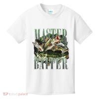 Retro Sunset Fishing Master Baiter Fish Funny Fisherman Kids T-Shirt thumb 0