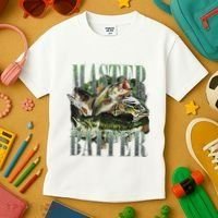 Retro Sunset Fishing Master Baiter Fish Funny Fisherman Kids T-Shirt thumb 3